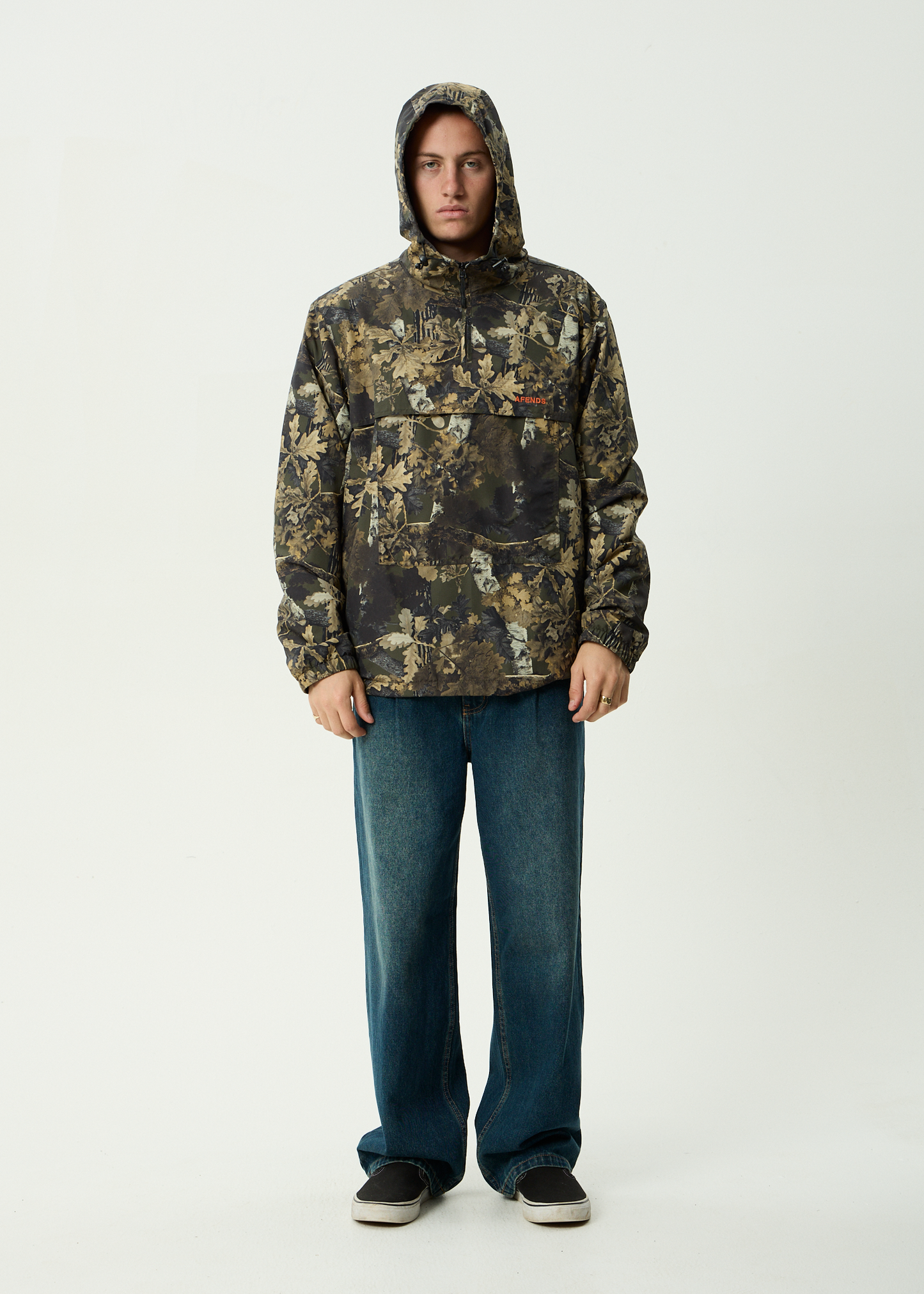 AFENDS Mens System - Water Resistant Spray Anorak Jacket - Find Me