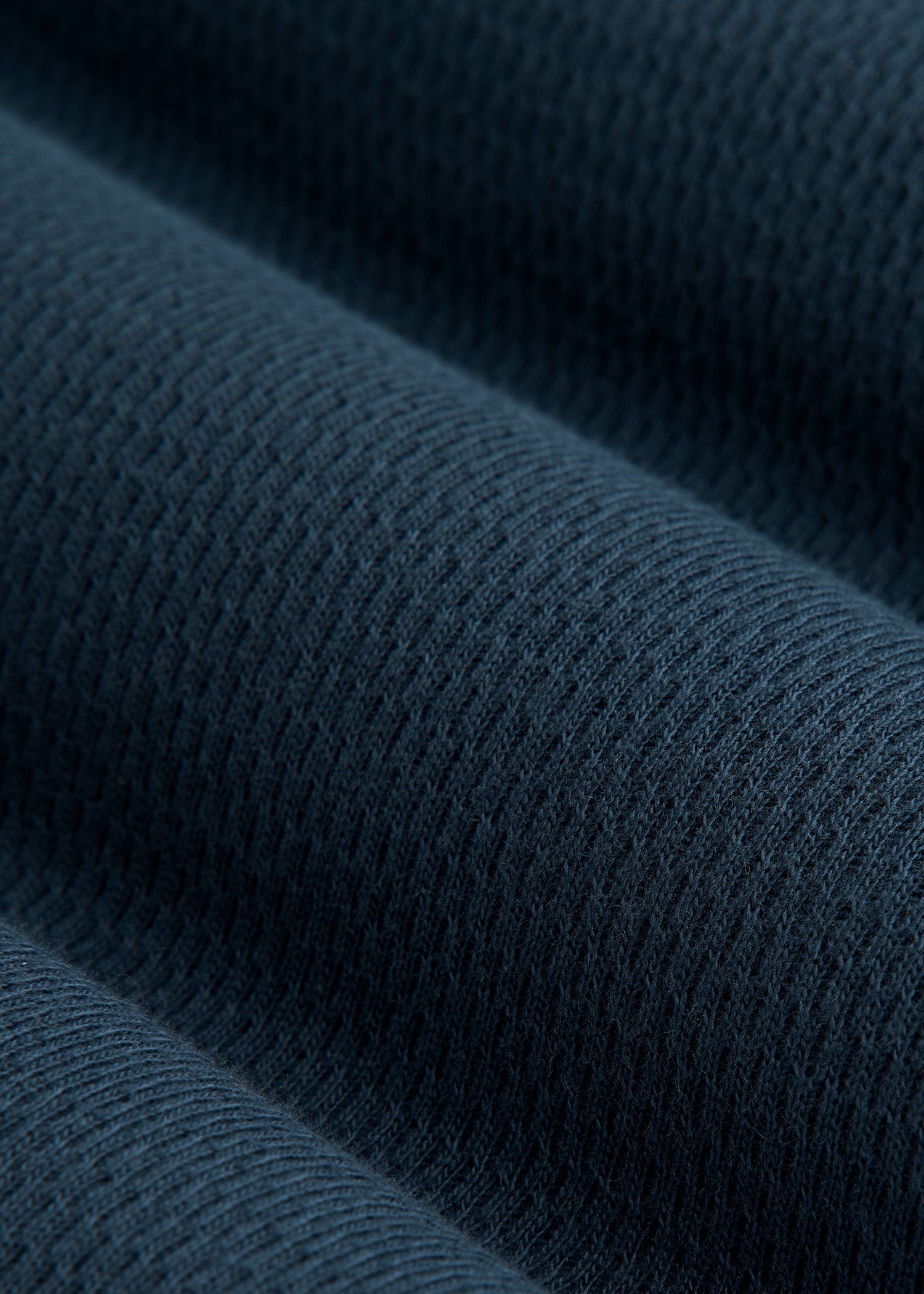 Double Honeycomb Thermal Long-Sleeve Henley Shirt for Tall Men in True Navy