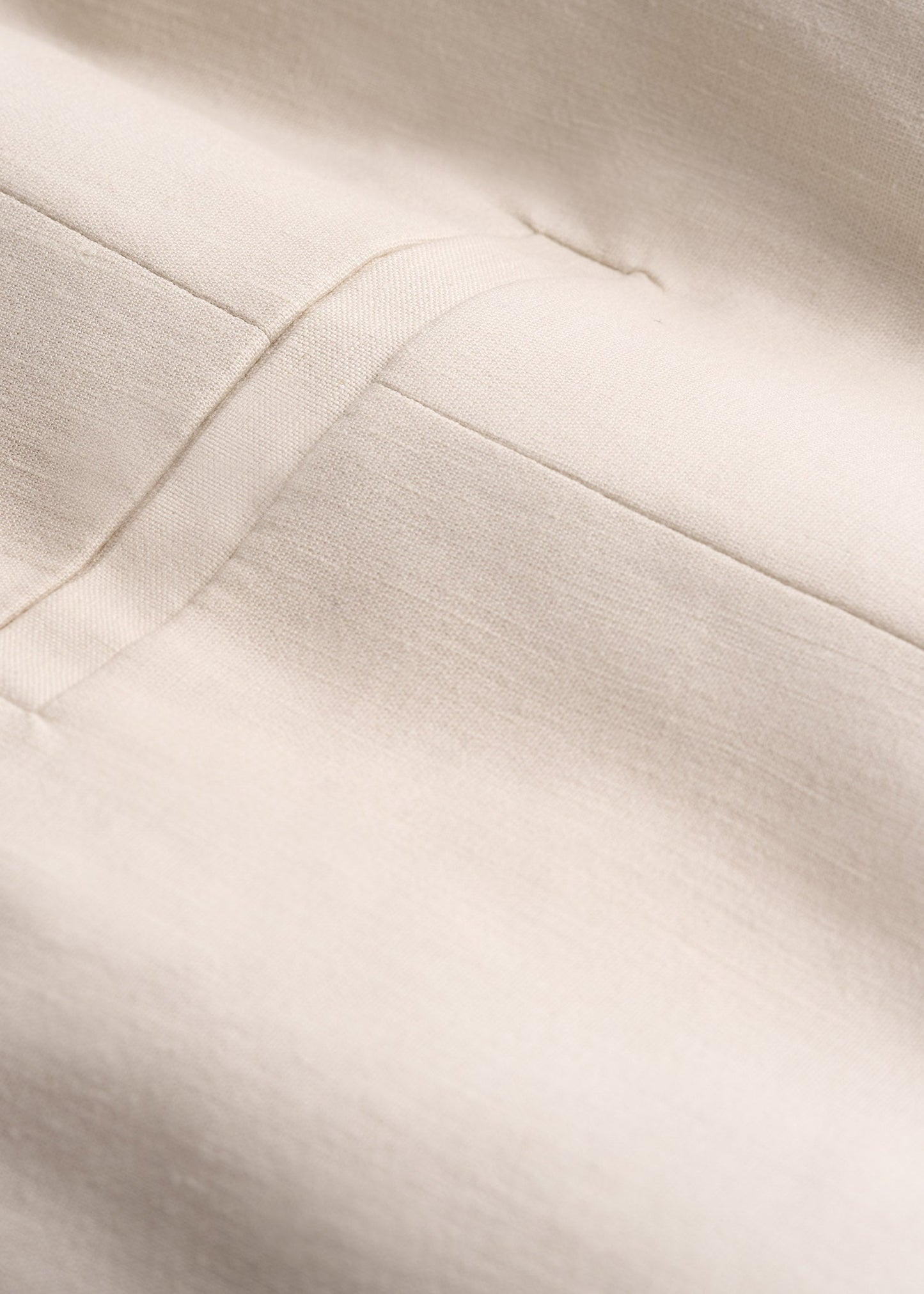 Stretch Linen Suit Vest for Tall Men in Light Beige Linen