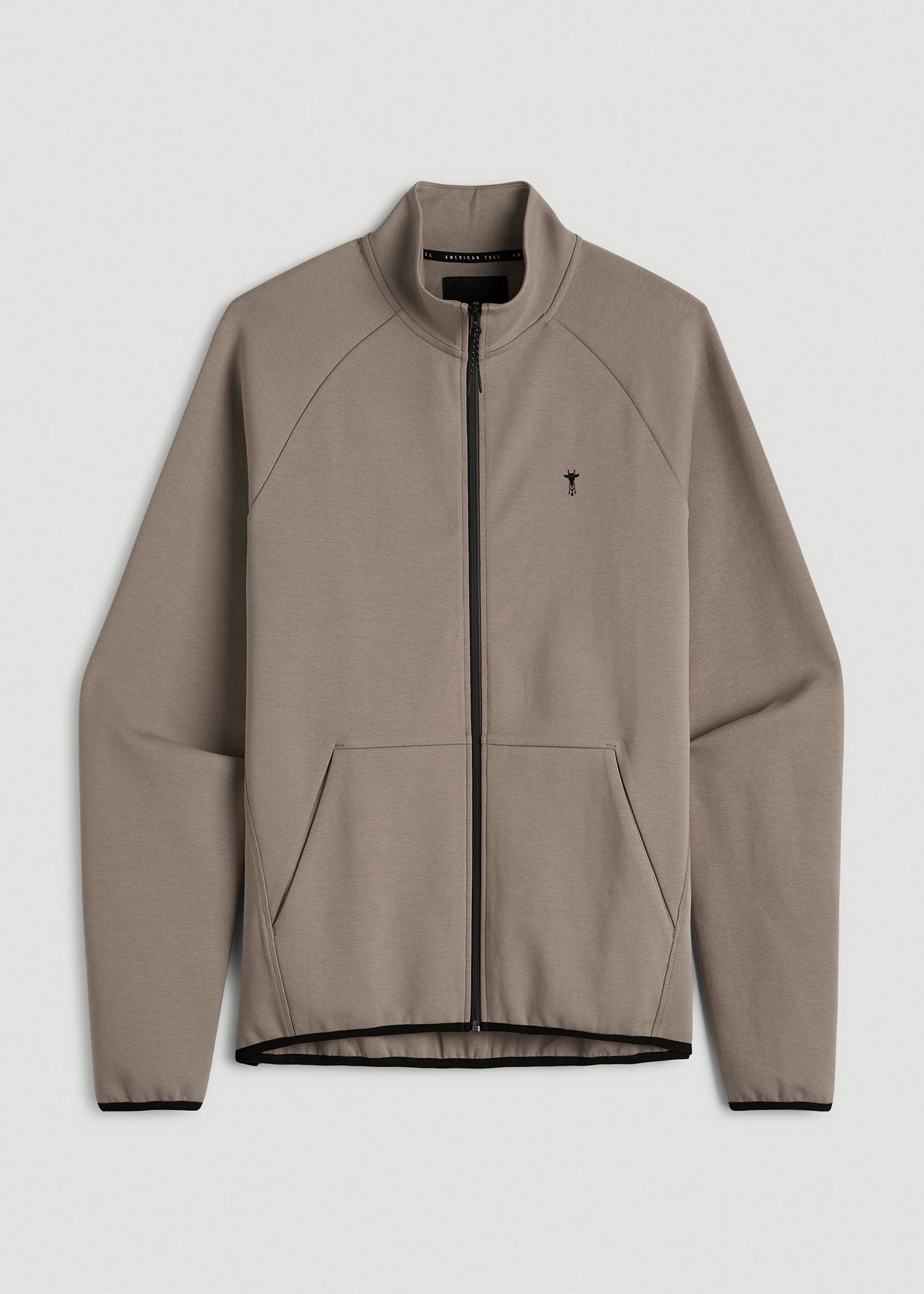 Tech Motion Fleece Full-Zip Jacket for Tall Men in Portobello