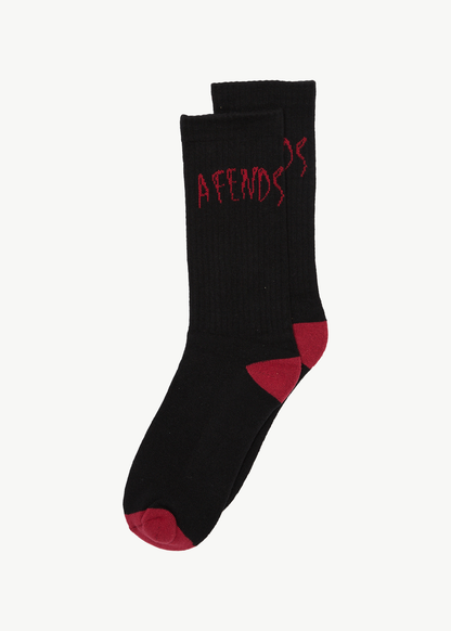 AFENDS Mens Seeing Double - Socks Two Pack - Multi