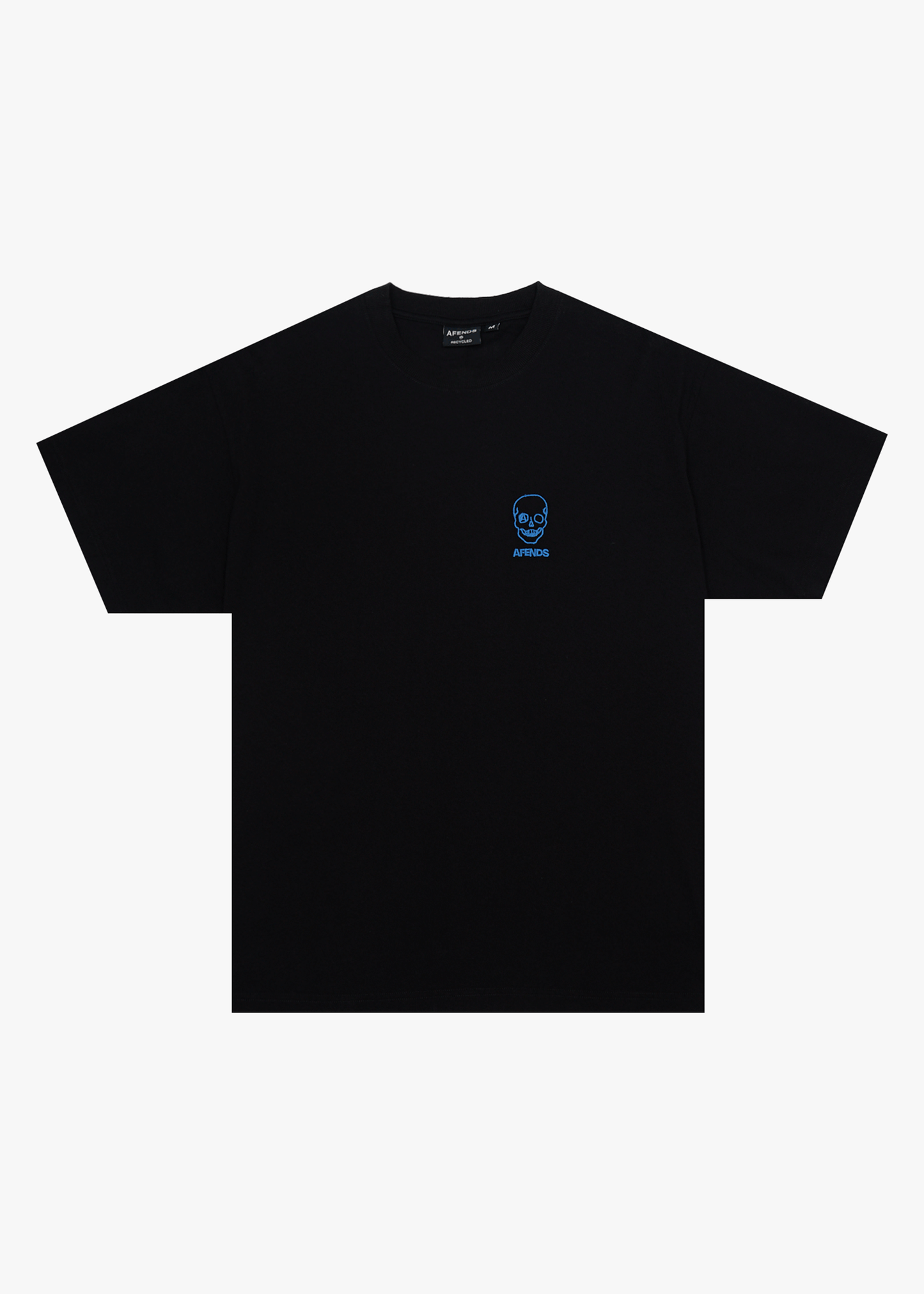 AFENDS Mens Skeletor - Boxy Tee - Black
