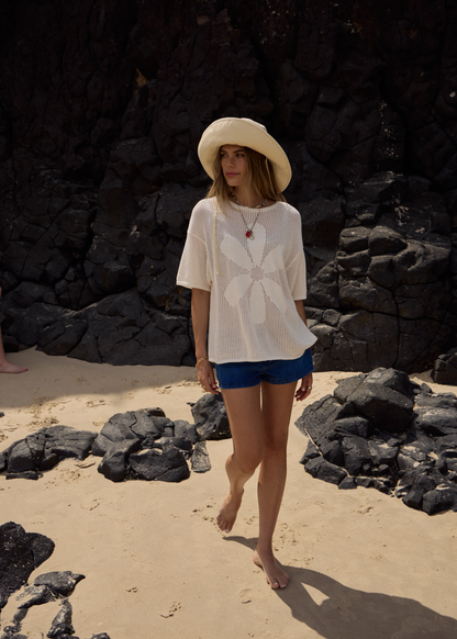 AFENDS Womens Riley - Knit Tee - White