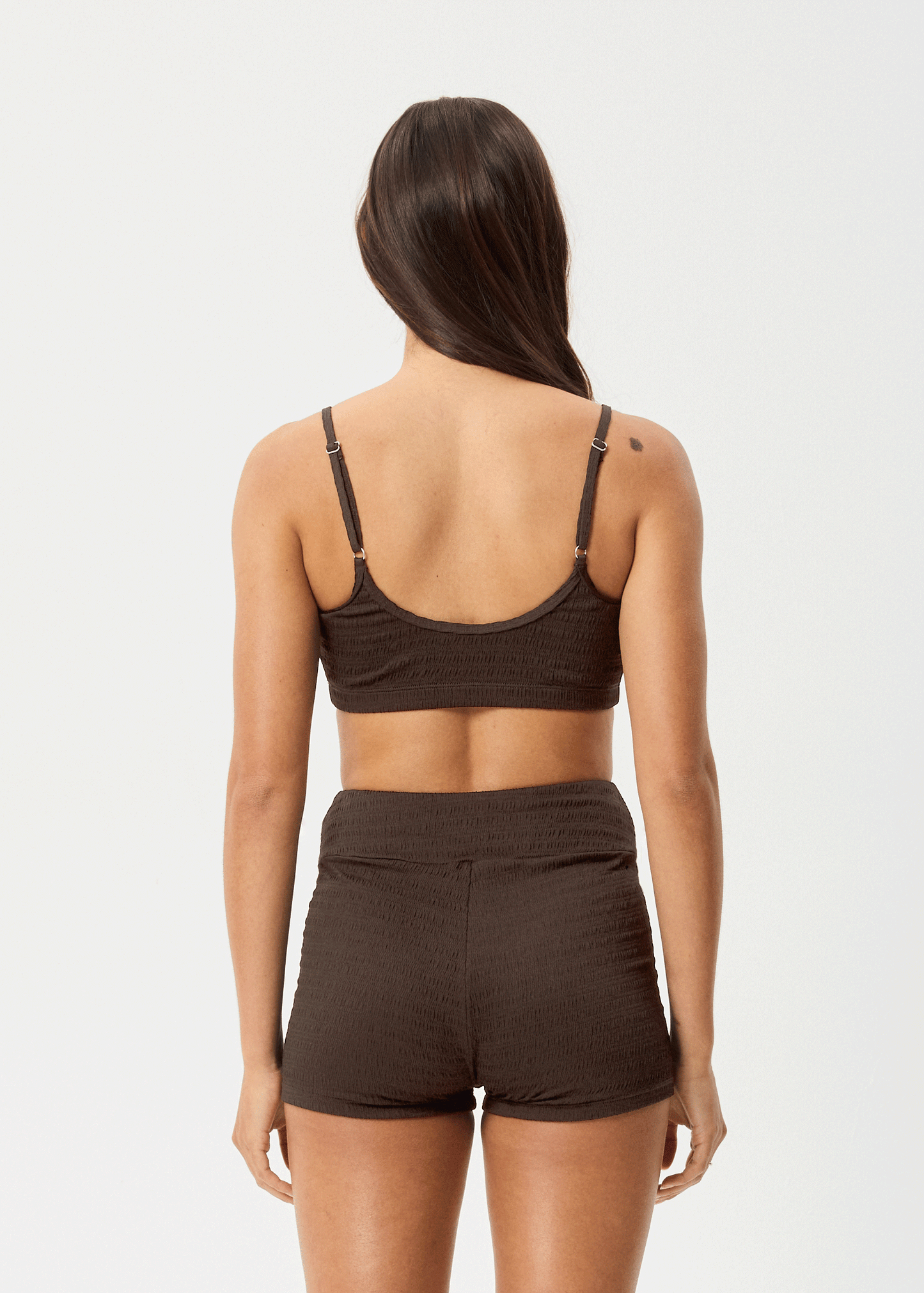 AFENDS Womens Cleo - Bikini Top - Coffee