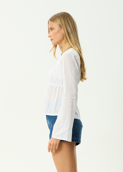 AFENDS Womens Aquarius - Tie Top - White