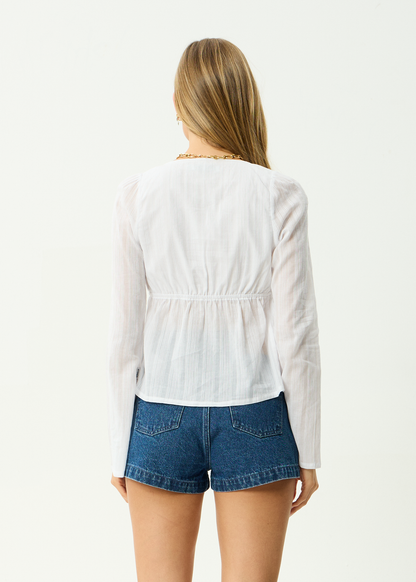 AFENDS Womens Aquarius - Tie Top - White