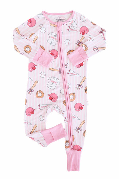 Ballpark Babes Convertible Zip Romper