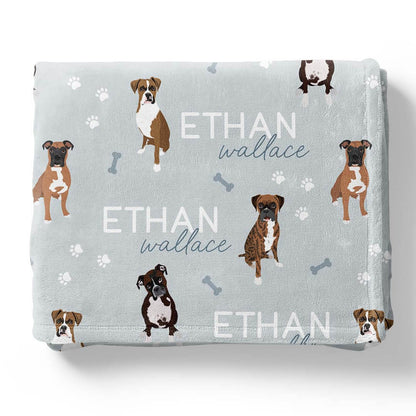 Personalized Kids Blankets | Dog Breeds - Part 1