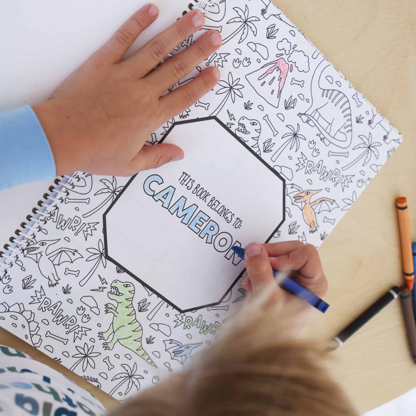 Personalized Coloring Book | Jurassic Playground