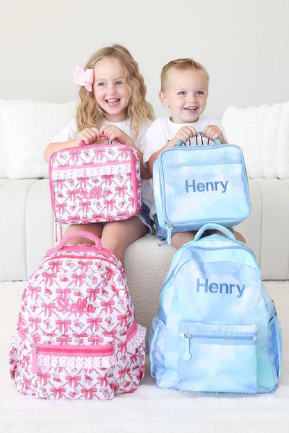 Kids Embroidered Backpack | Tie-Dye Skies