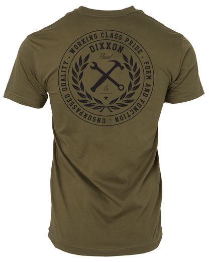 Working Class Pride T-Shirt - O.D. Green & Black